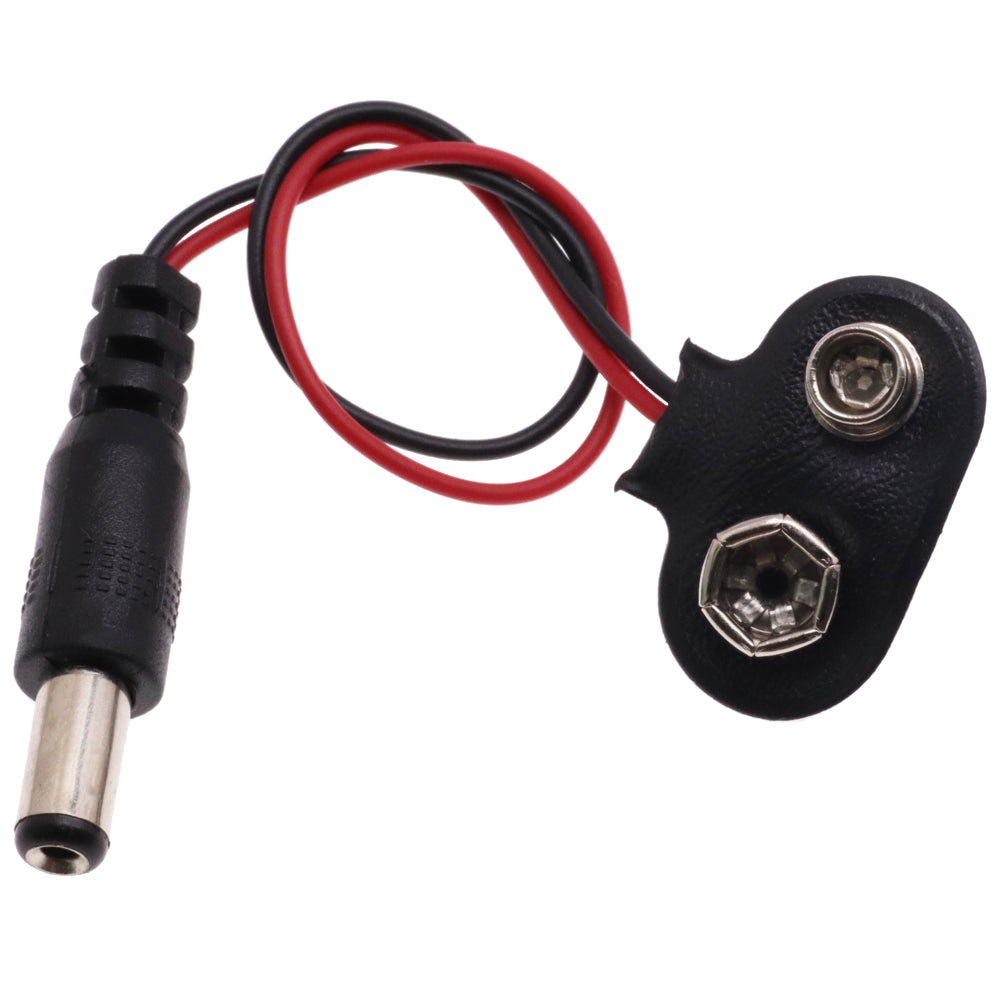9V Battery DC Power Cable 5.5×2.1mm Plug