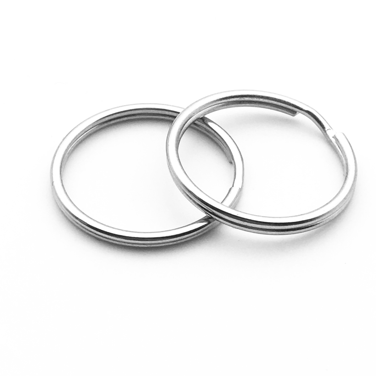30mm Metal Keychain Rings – Key Ring Loops (10 Pcs)