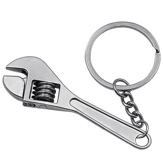 Mini Adjustable Wrench Keychain – Portable Universal Spanner for Bicycle & Car Repair