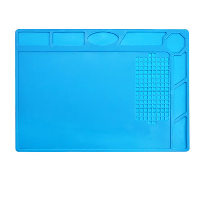 320×230mm Blue Heat Resistant Silicone Soldering Mat for Electronics Repair & BGA Work