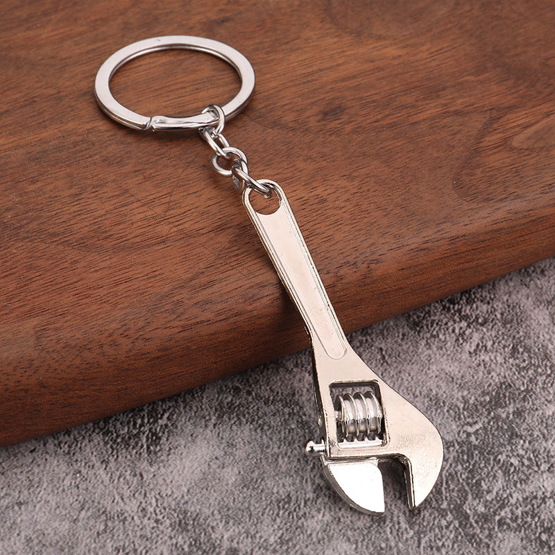 Mini Adjustable Wrench Keychain – Portable Universal Spanner for Bicycle & Car Repair
