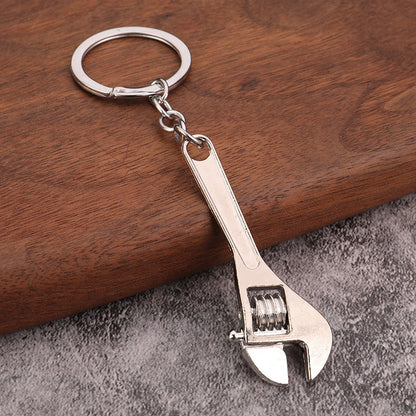 Mini Adjustable Wrench Keychain – Portable Universal Spanner for Bicycle & Car Repair
