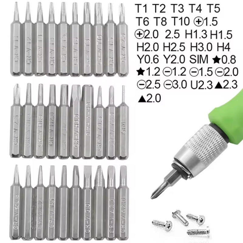 32-in-1 Precision Magnetic Screwdriver Set with Flexible Extension Shaft