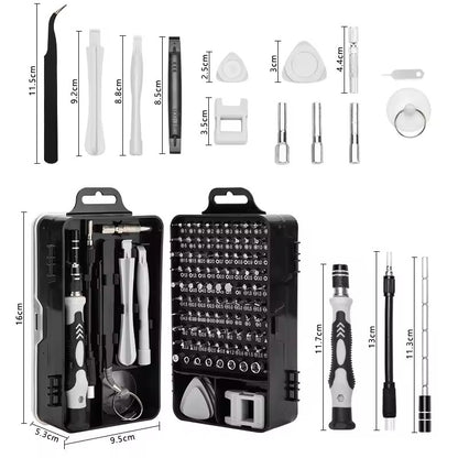 115-in-1 Precision Magnetic Screwdriver Set for Laptop, Mobile & Electronics Repair