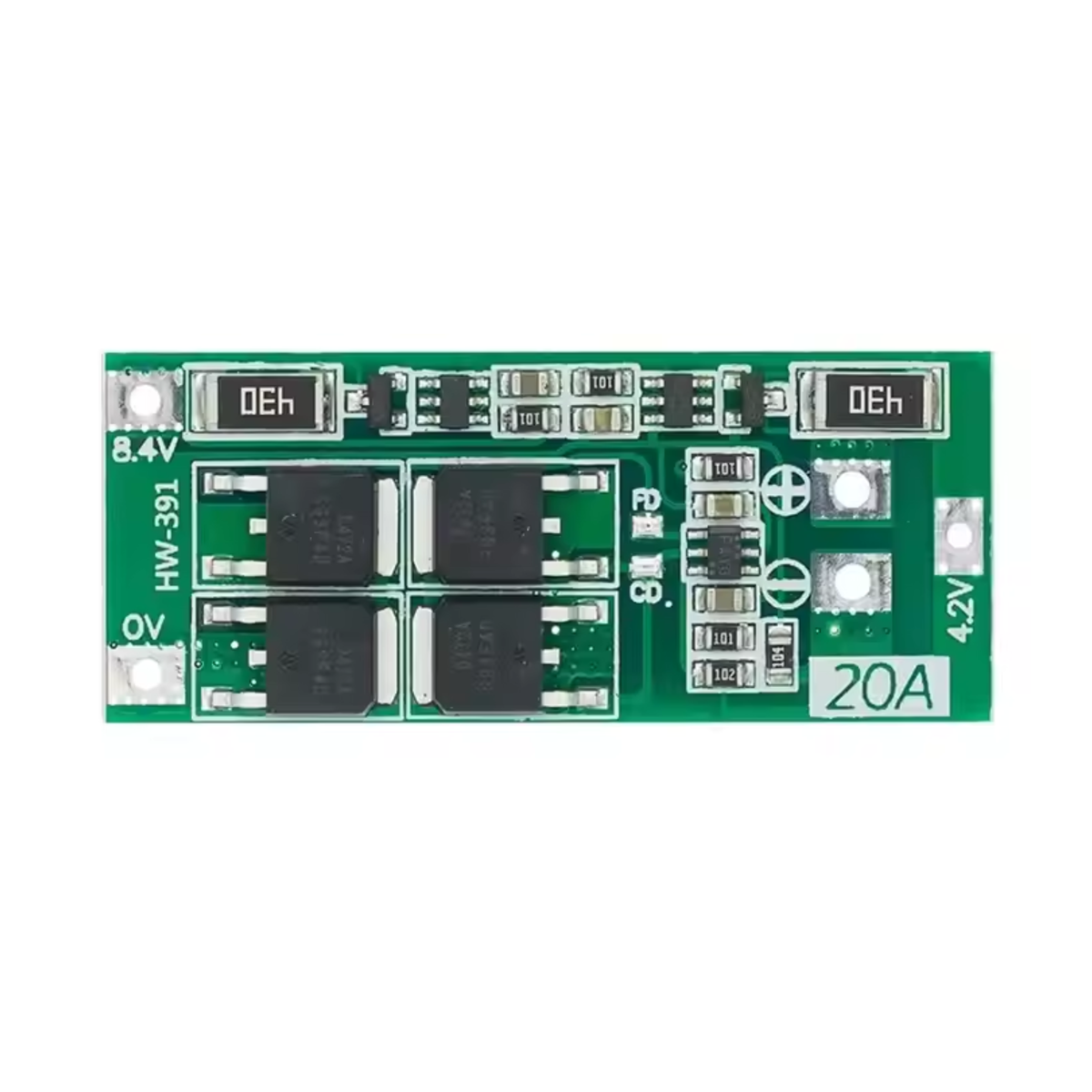 2S 20A 7.4V 8.4V 18650 Lithium Battery Protection Board/BMS Board Standard Balance Version