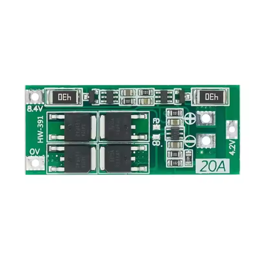 2S 20A 7.4V 8.4V 18650 Lithium Battery Protection Board/BMS Board Standard Balance Version